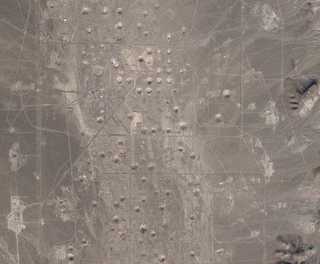 Illustration for article titled This Is What A Nuclear Test Site Looks Like From Above